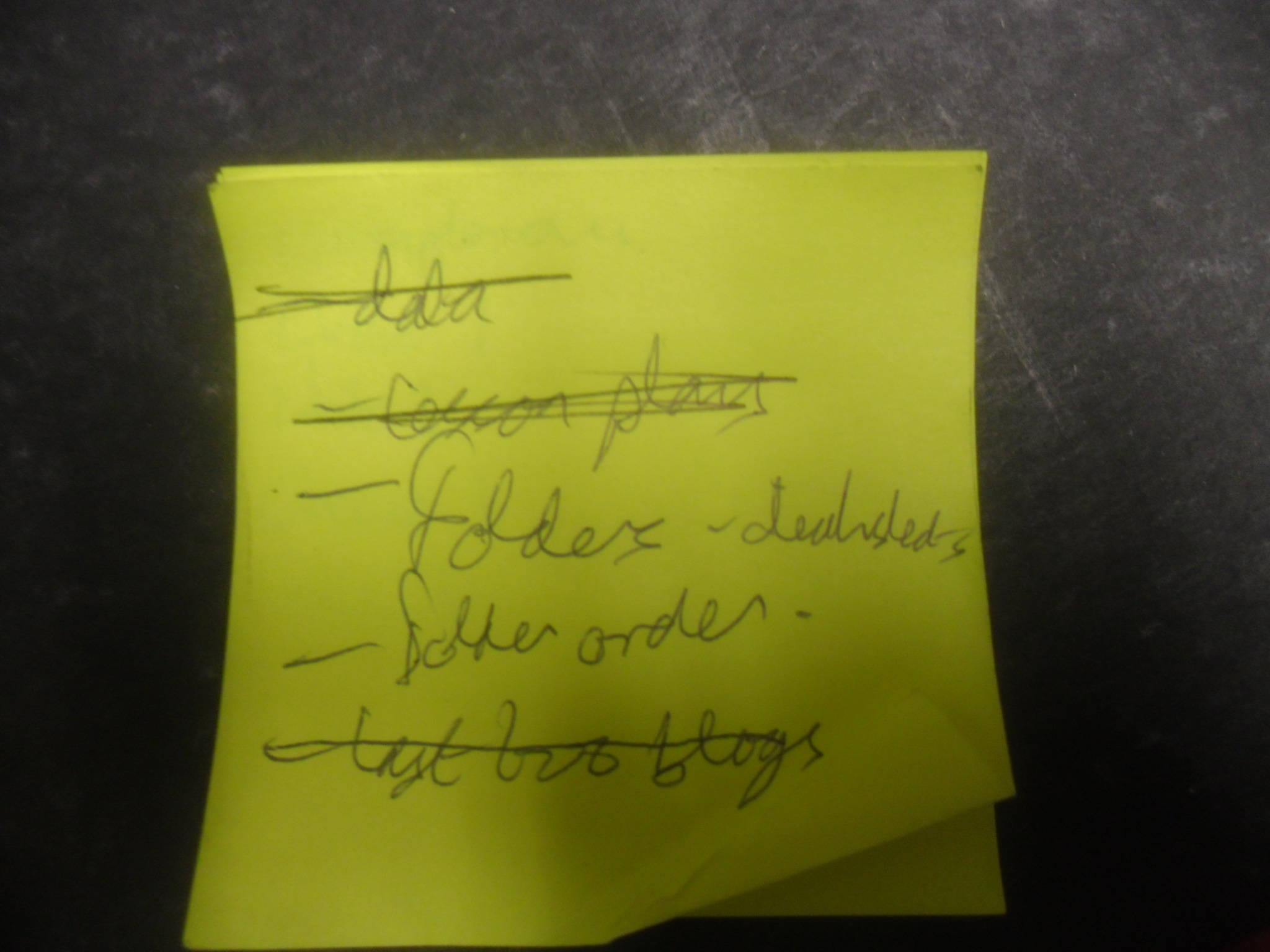 Day 0's 'to do list' at the end of the day - source of my undoing?